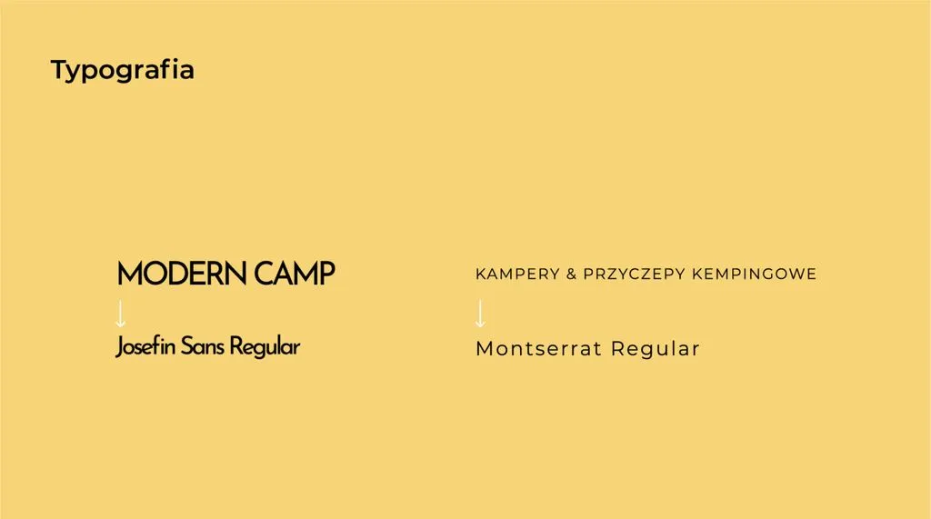 Typografia Modern Camp