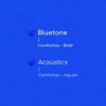 Typografia Bluetone Acoustics