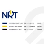 Kolorystyka brandingu dla firmy NRT