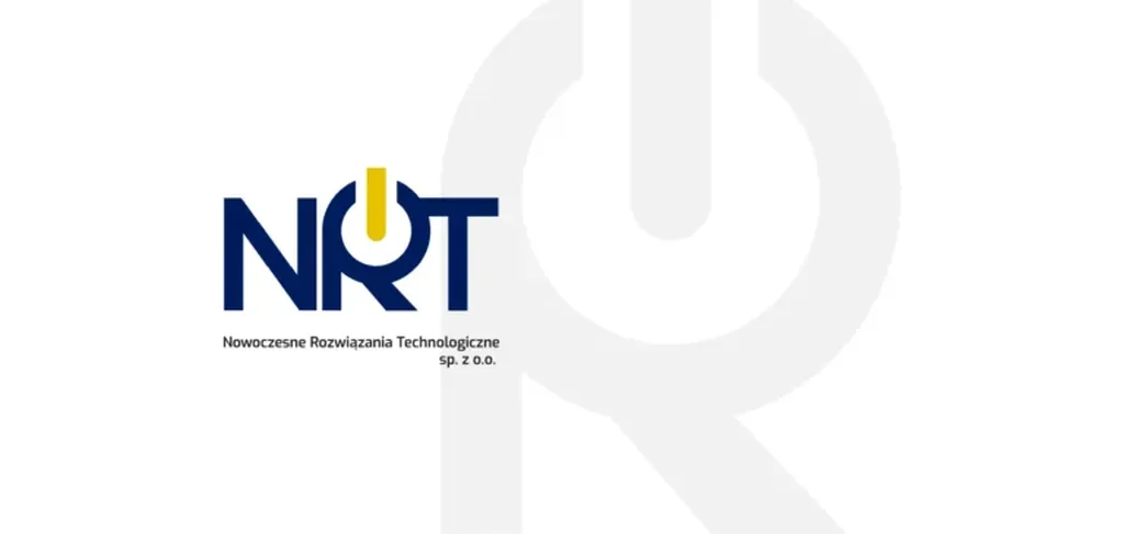 Zastosowanie w różnych materiałach brandingu dla firmy NRT